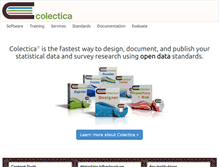 Tablet Screenshot of colectica.com